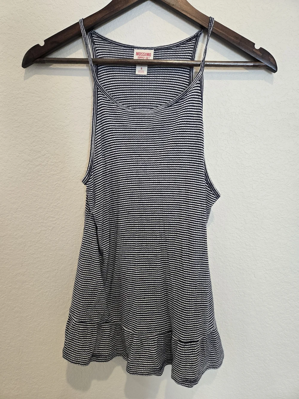 Mossimo Striped Racerback Tank - Navy & White - Picture 1 of 4